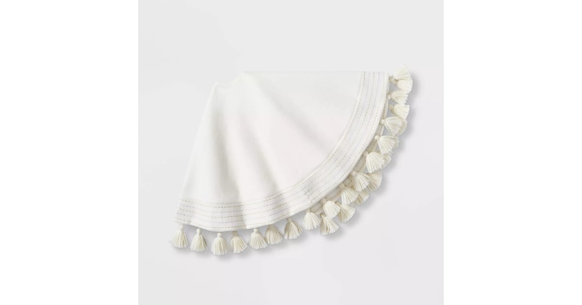 Felt Metallic Stripe Tree Skirt Best Target Christmas Decorations