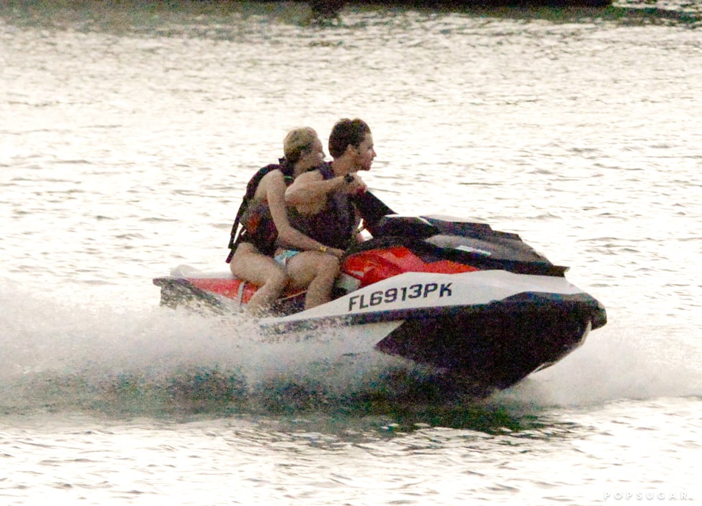 Miley Cyrus and Patrick Schwarzenegger Jet-Skiing Pictures
