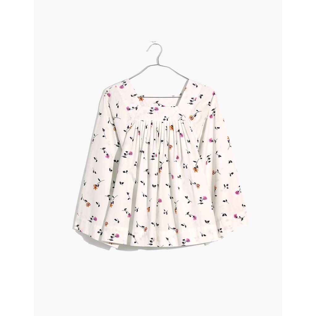 Madewell Square-Neck Top in Sweet Blossoms