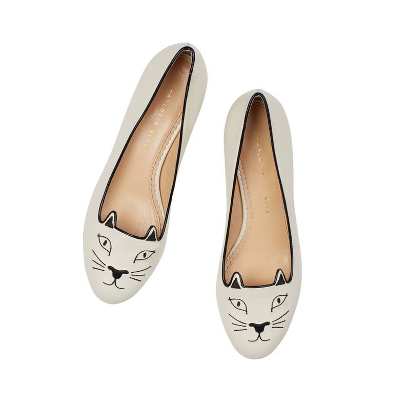 Charlotte Olympia Glow in the Dark Kitty Flats