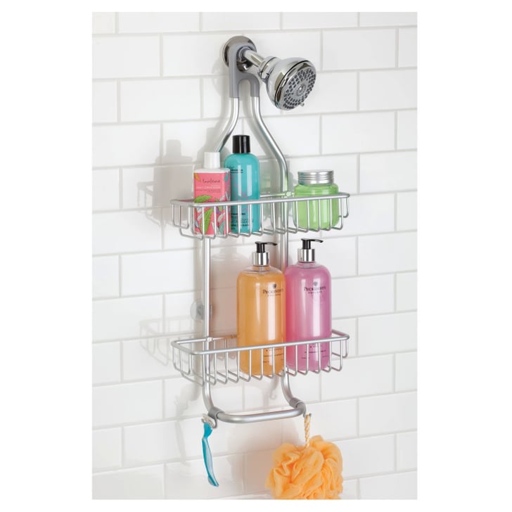 Rustproof Aluminum Bathroom Shower Caddy in Silver Best Bathroom