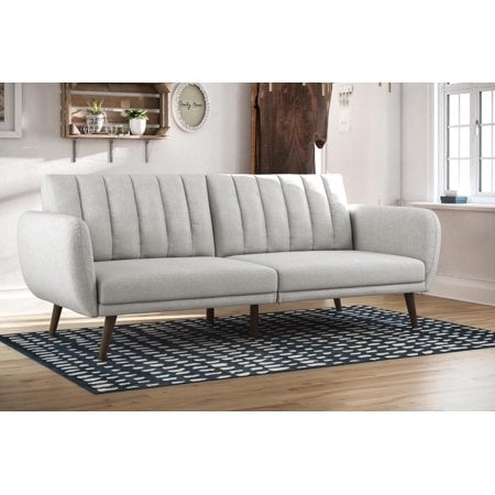 Novogratz Brittany Linen Futon Couch