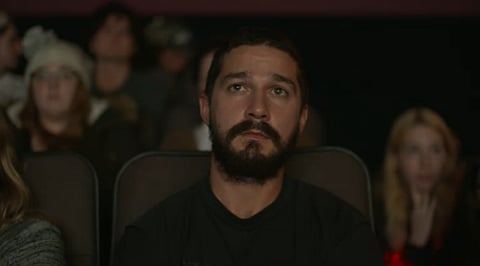 During the First Movie, Man Down, Everyone Was Staring at Him
