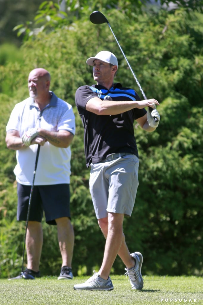 Jensen Ackles and Jared Padalecki Golfing July 2017