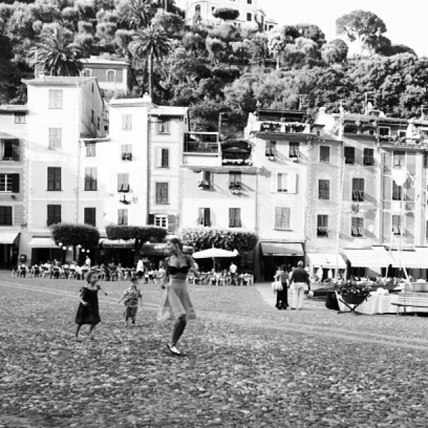"Portofino in Black & White."