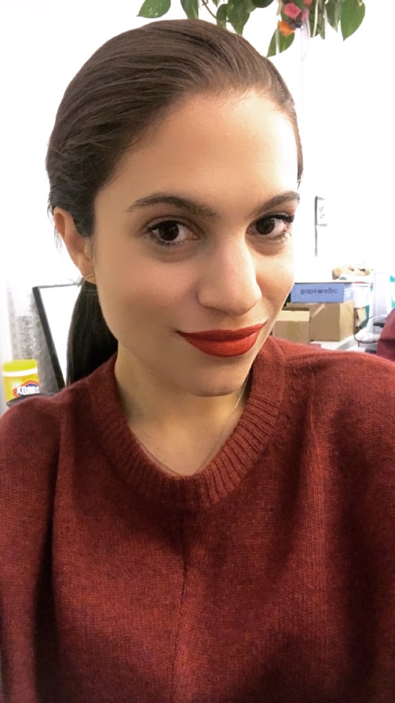"Somehow with minimal makeup, greasy hair, and a baggy sweater, this lipstick made me feel sexy and sassy. It spread to fill in all of my lips, making my pout appear naturally plumper. I'm also really sensitive to dry liquid lipsticks (for example, I can't wear Kylie Lip Kit formulas). And while this was smooth and matte, it did not feel uncomfortable at all. I love the bright-red shade against my medium-light complexion." — Lauren Levinson, senior editor, Beauty