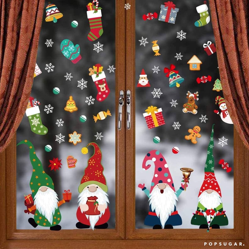 Christmas Gnome Window Clings