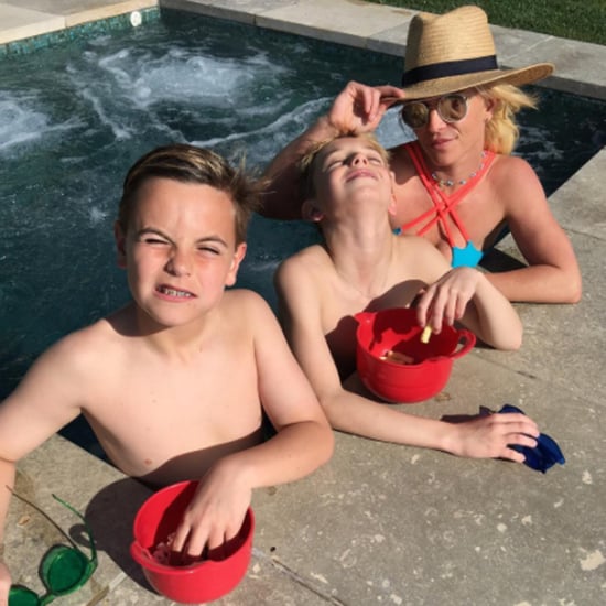 Britney Spears With Her Sons Instagram Picture February 2017