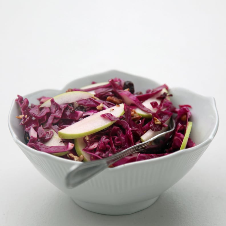 Red Cabbage, Cranberry, and Apple Slaw