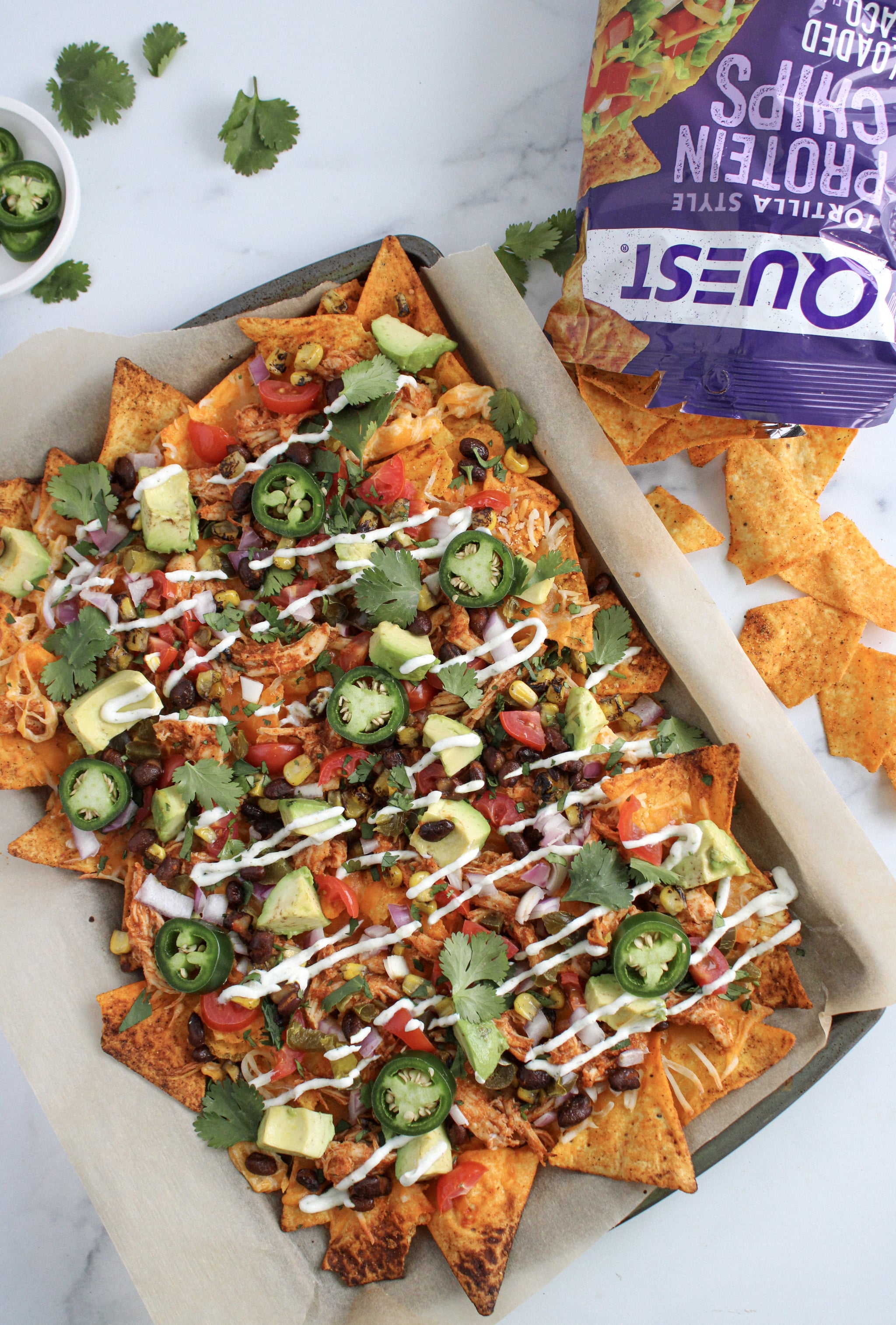 Loaded Cuban-Style Chicken Protein Nachos Recipe and Photos | POPSUGAR ...