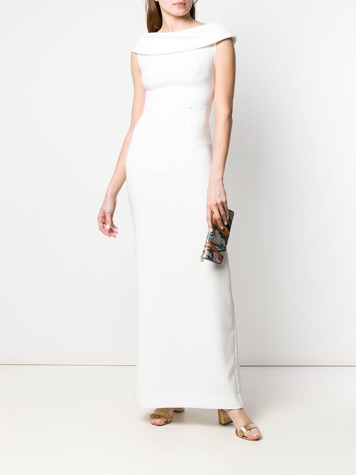 P.A.R.O.S.H. Poloxy Maxi Dress | Meghan Markle's White Theia Dress ...