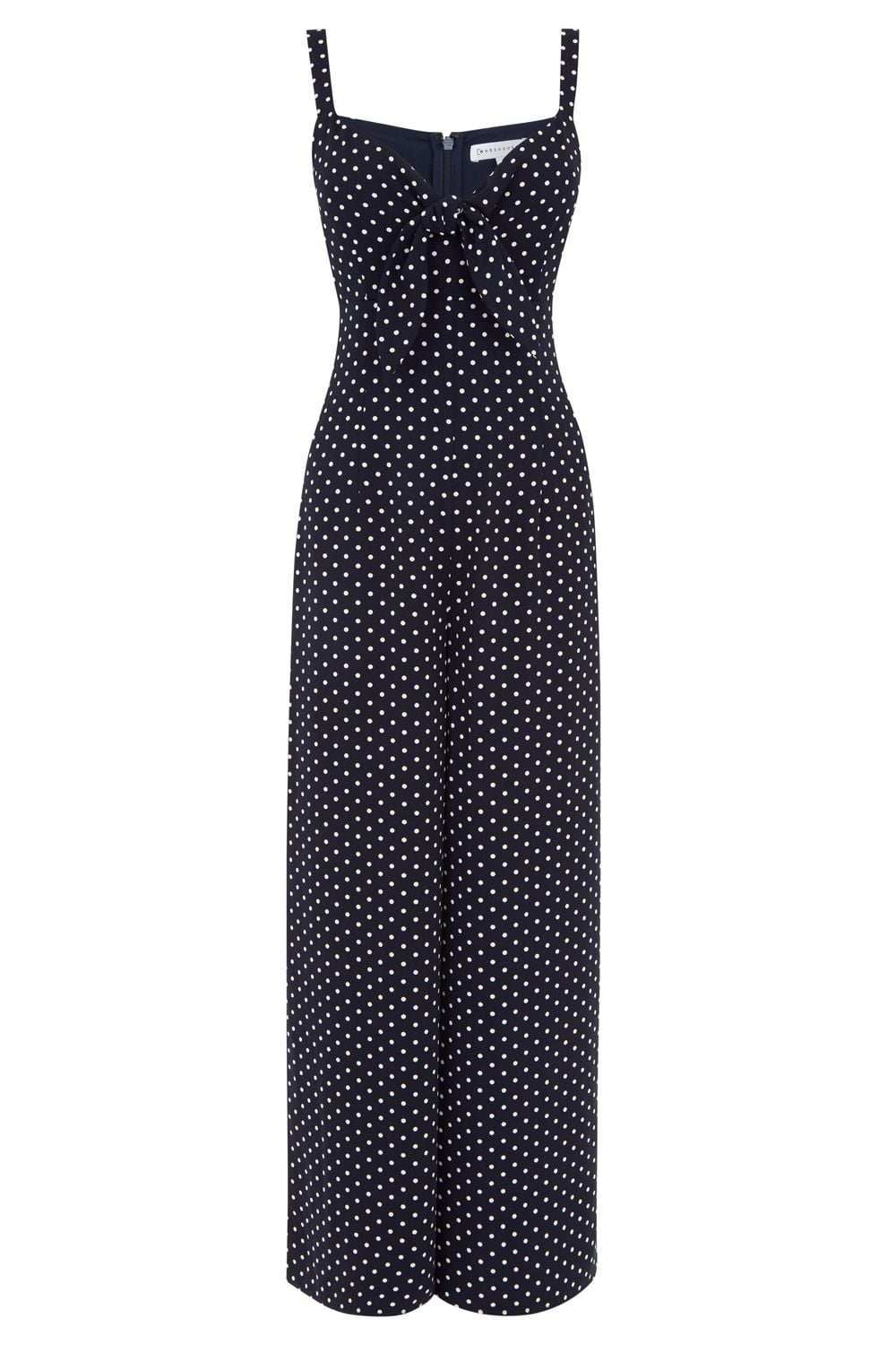 Warehouse spotty jumpsuit cheap
