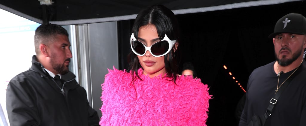 Kylie Jenner's Pink Balenciaga Dress at Paris Fashion Week