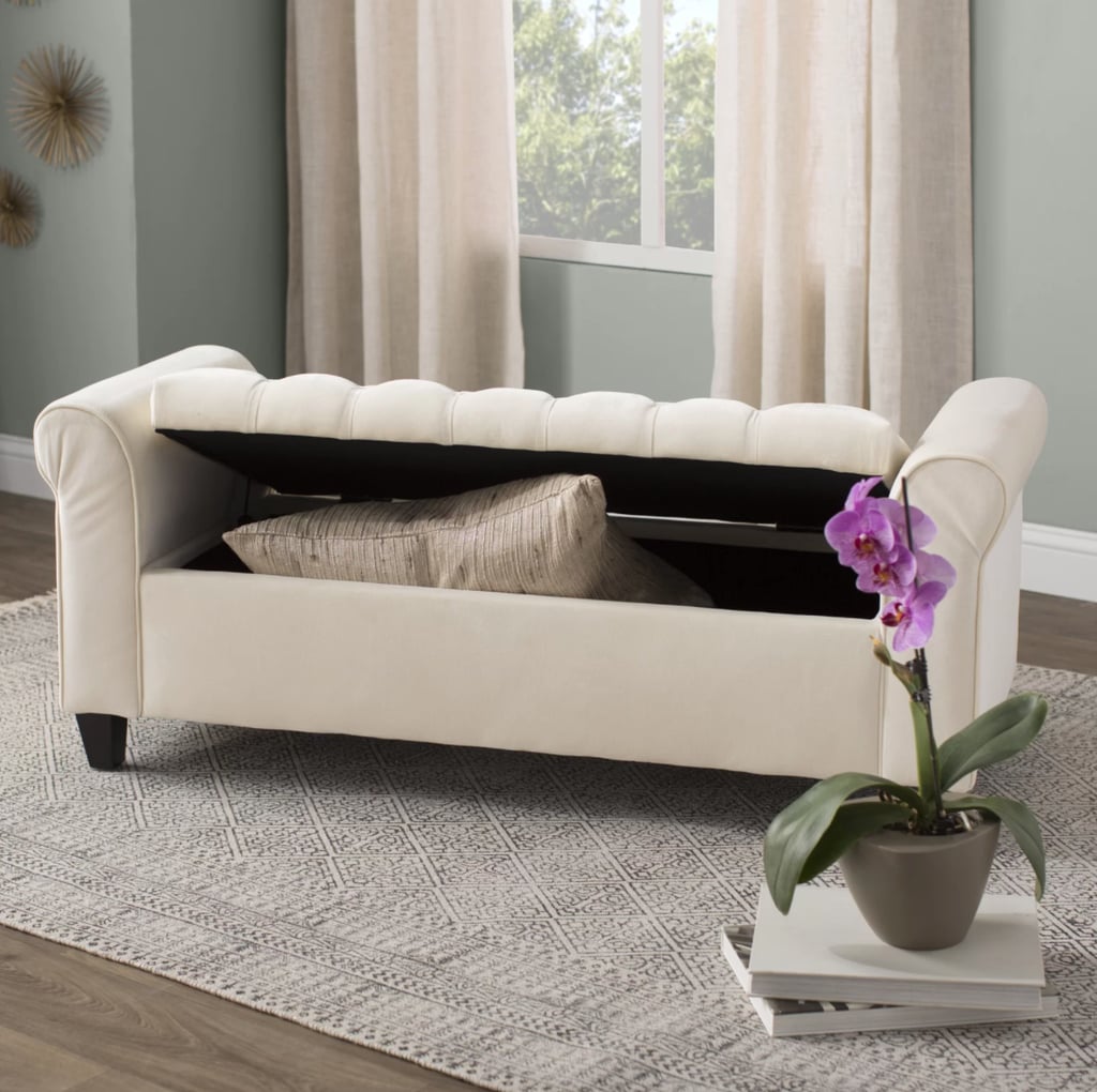 Claxton Upholstered Flip Top Storage Bench