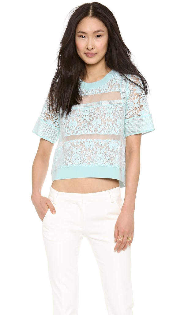 Rebecca Taylor Lace Crop Top