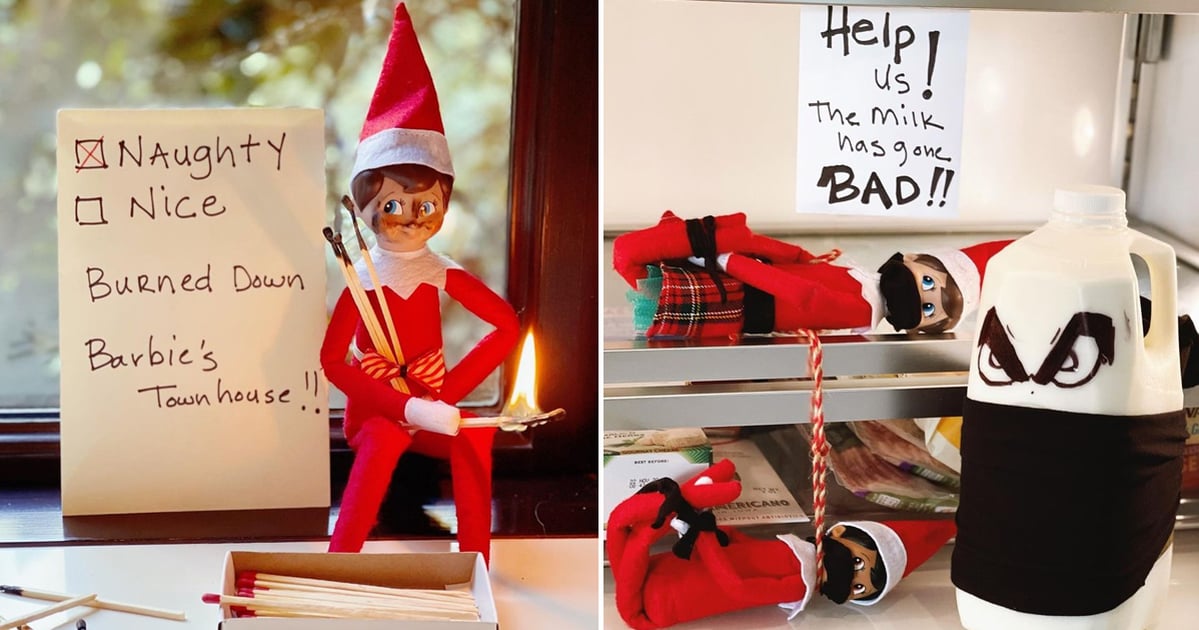 Halle Berry's "Naughty" Elf on the Shelf Instagram Photos PS Family
