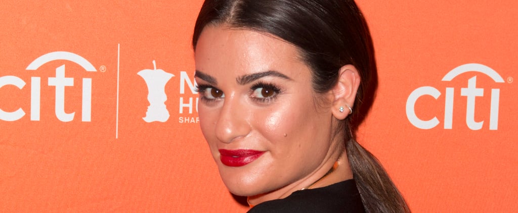 Lea Michele Brunette Hair October 2016