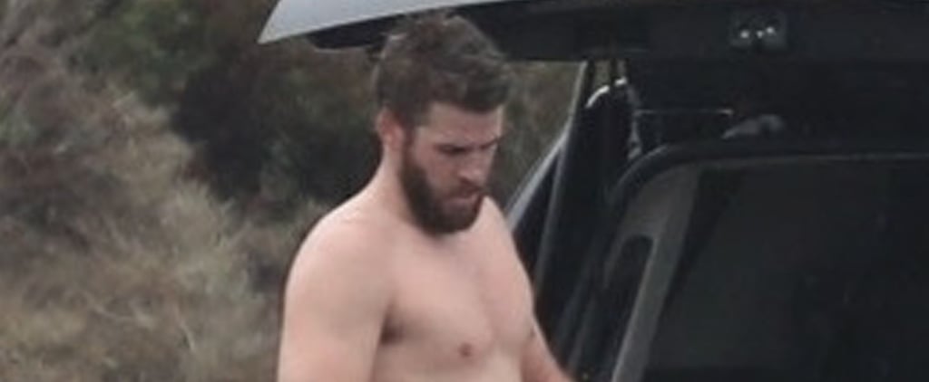 Liam Hemsworth Shirtless in Malibu Pictures March 2018