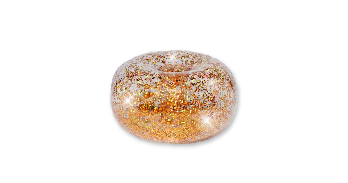 Inflatable Glitter Ottoman in Gold Inflatable Chairs at Target