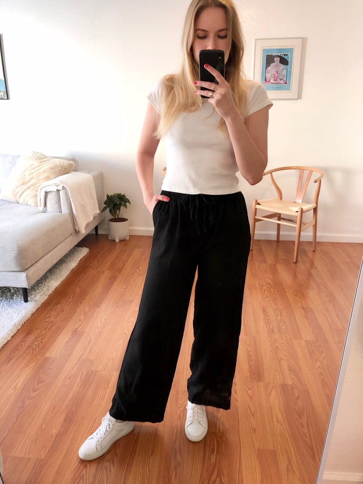 old navy striped linen pants