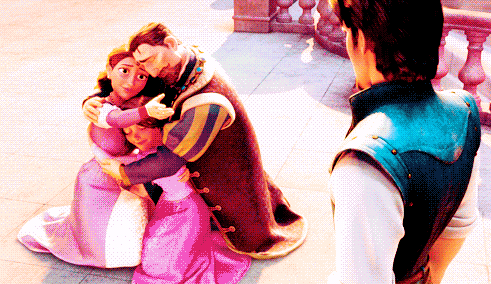 When Rapunzel S Family Hugs Her 30 Times Disney Ripped Out Your Beating Heart And Stomped On It Popsugar Love Sex Photo 17 But their neighbor was actually an old, wicked witch. when rapunzel s family hugs her 30