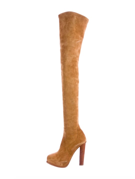 Ralph Lauren Suede Thigh-High Boots