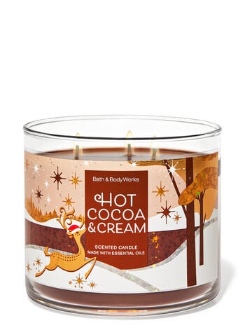 Hot Cocoa and Cream Three-Wick Candle