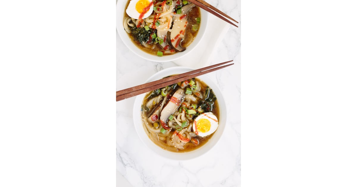 Spiralized Daikon Ramen With Portobello Mushrooms Ramen Recipes