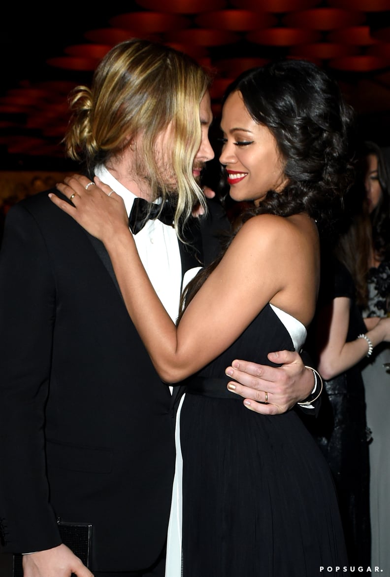 Zoe Saldana and Marco Perego