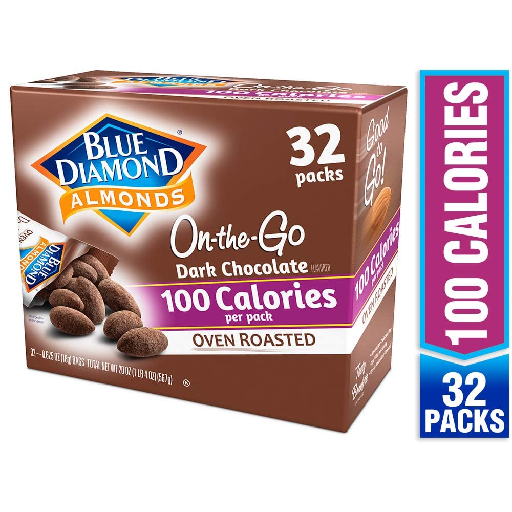 Blue Diamond Almonds, Oven Roasted Cocoa Dusted Almonds, 100 Calorie Packs