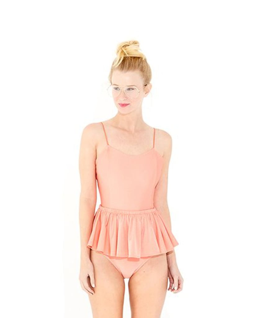 Samantha Pleet Puck Swimsuit in Cantaloupe