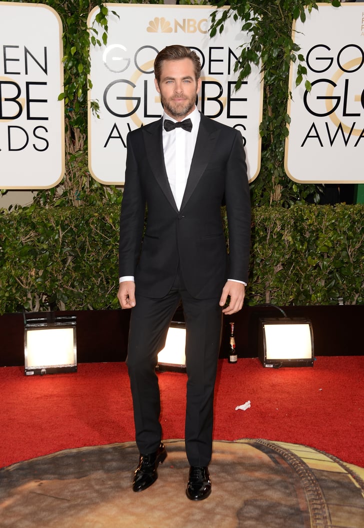 Chris Pine put on his hottest tuxedo. | Hot Guys at the Golden Globes ...