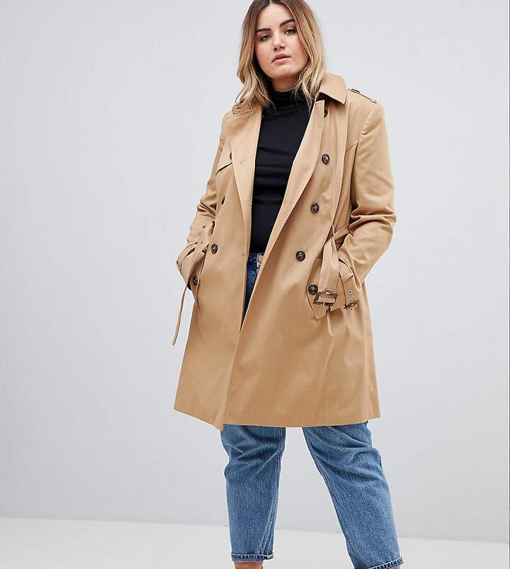 Asos Design Curve Classic Trench Coat Burberry Trench Coats at