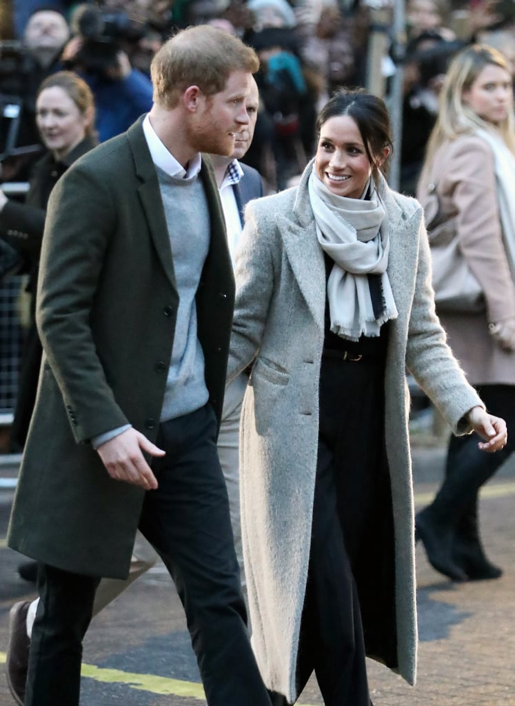 哈里王子在伦敦2018年1月,梅根·拟人化