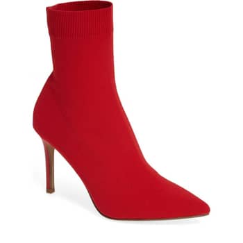 Steve madden claire bootie red sale