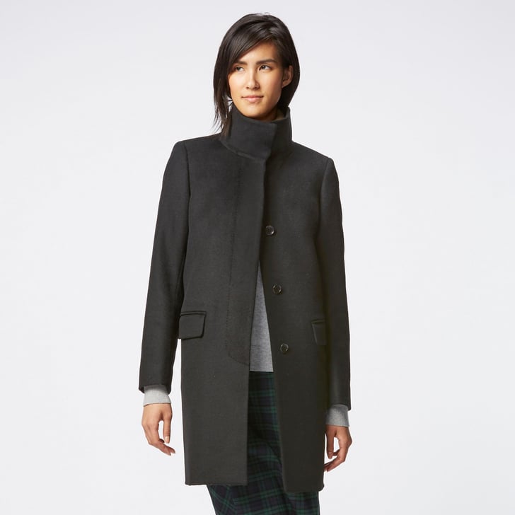Uniqlo Women Cashmere Blended Stand Collar Coat (150) Queen Letizia
