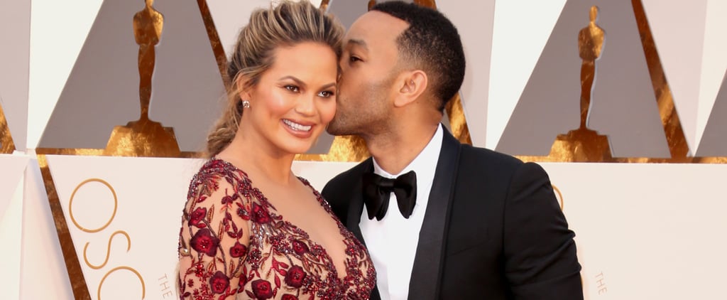 Chrissy Teigen's Marchesa Dress at Oscars 2016