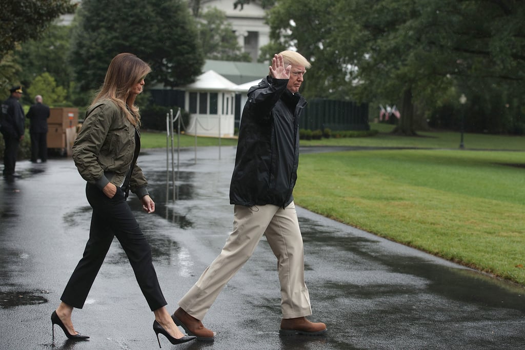 Melania Trump Wears Heels to Texas For Hurricane Harvey
