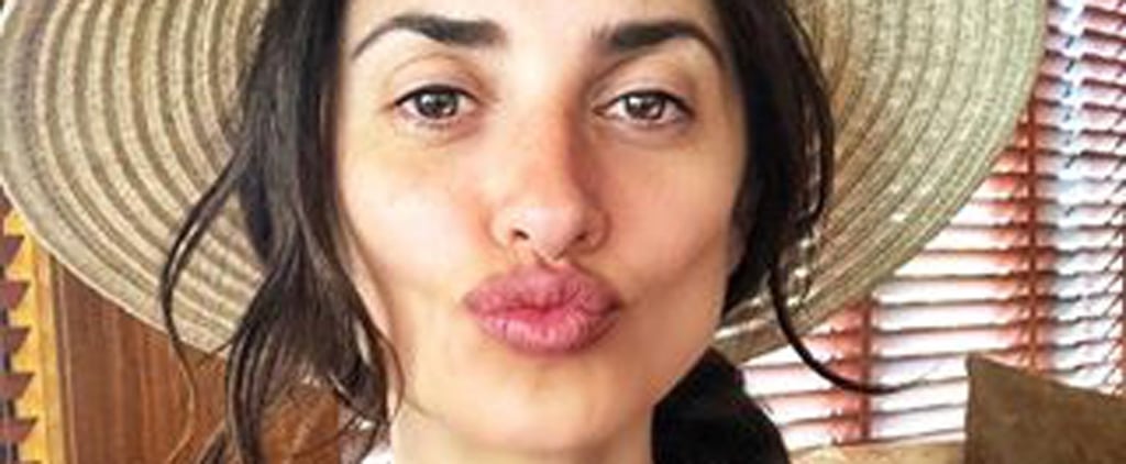 Penélope Cruz Makeup-Free Selfie May 2018