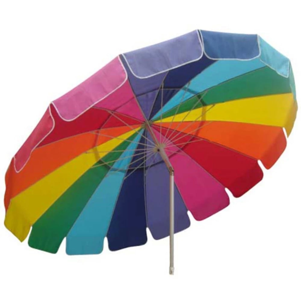 Impact Canopy 8 Ft. Rainbow Beach Umbrella With Carry Bag
