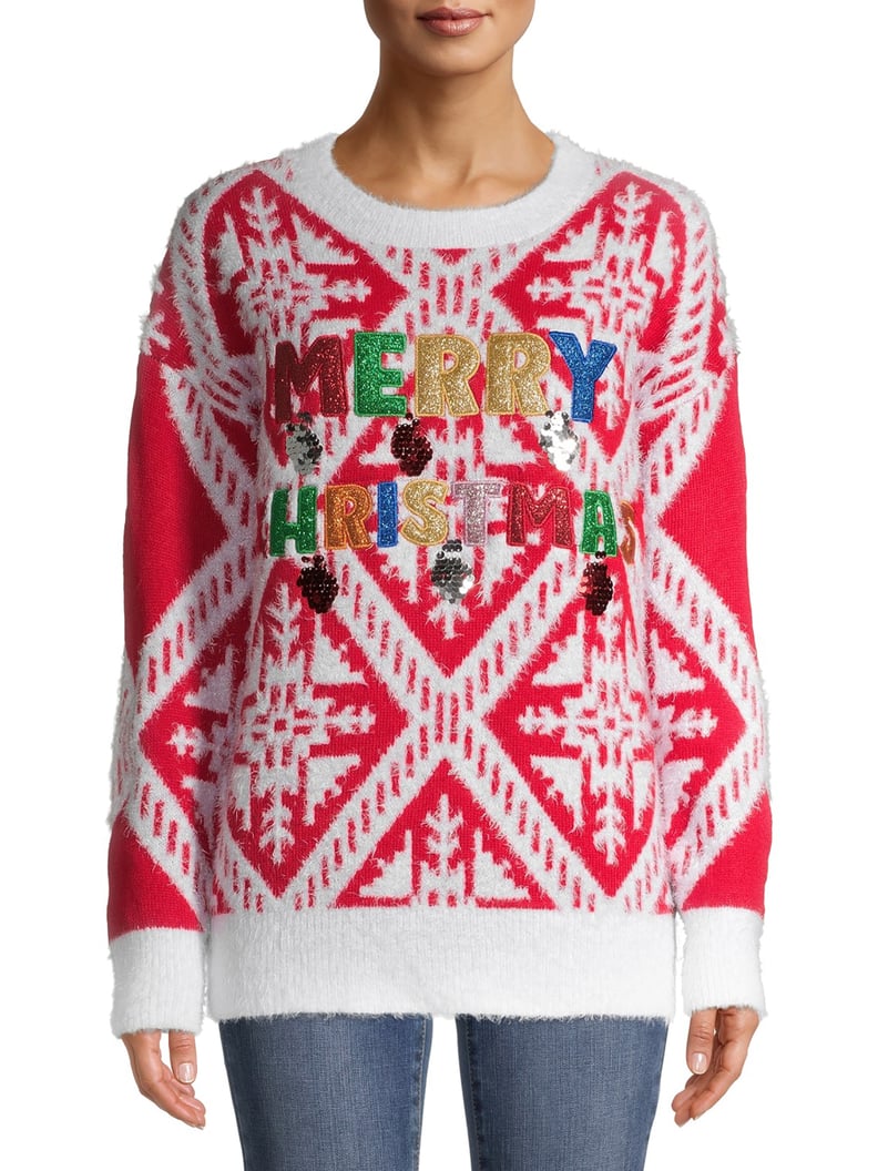 Holiday Time Women's Ugly Christmas Sweater - Walmart.com
