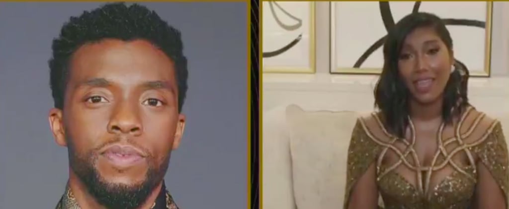 Chadwick Boseman's Wife Honors Him at Golden Globes 2021
