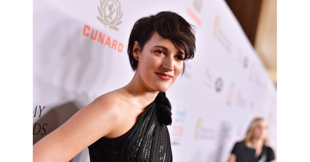 Phoebe Waller-Bridge Edgy Black Pixie Cut Photos ...