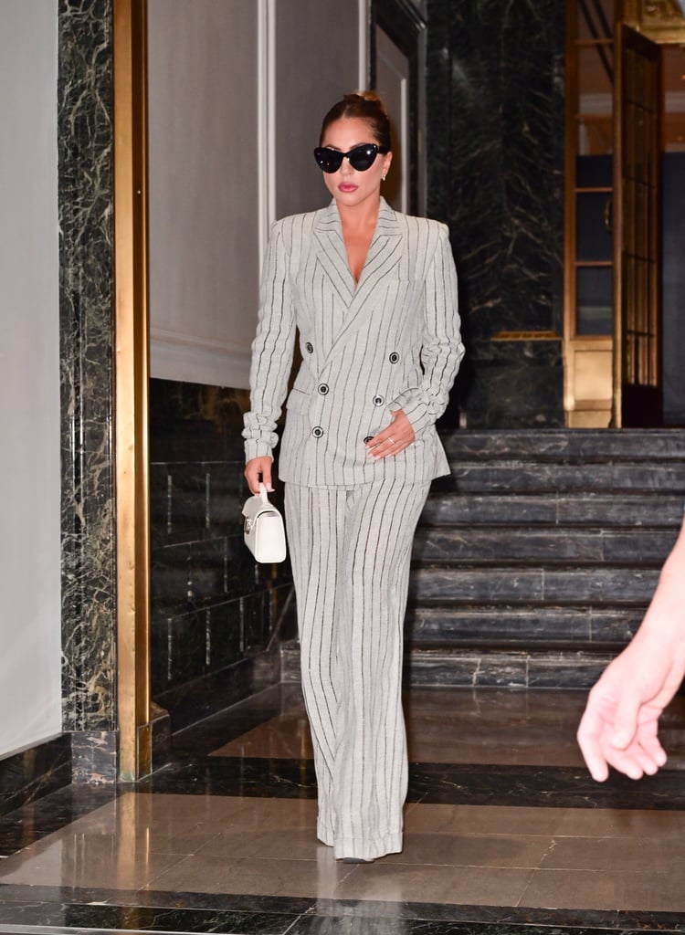 Lady Gaga Repurposing the Pinstripe Suit in 2021