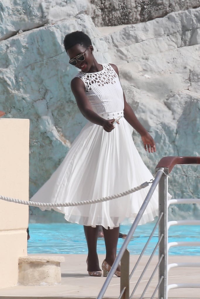 Lupita Nyong'o Twirls in Cannes Sunshine