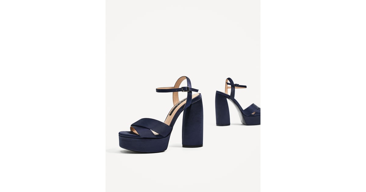 New Zara Neoprene Raffia Technical Fabric Heels | Platform dress shoes, Zara  boots, Wedge ankle boots
