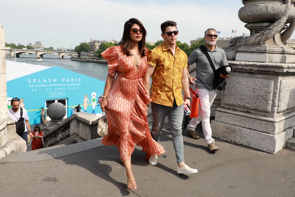 Priyanka Chopra Maxi Dress in Paris