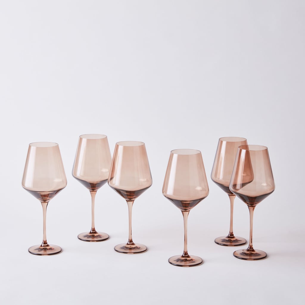 For the Hostess With the Mostest: Estelle Colored Glass Colored Wine Glasses