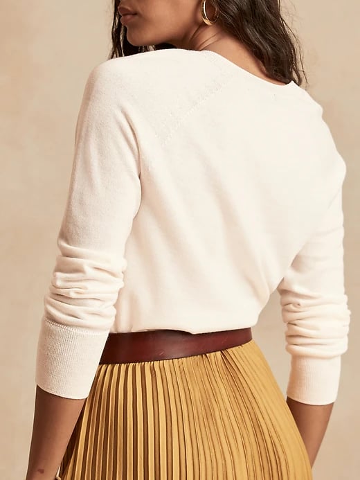 Petite Seamless Merino Crew-Neck Sweater in Responsible Wool