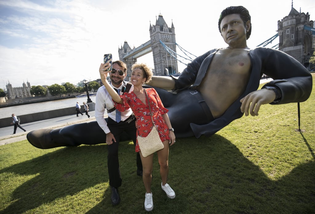 Giant Jeff Goldblum Sculpture in London